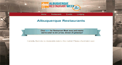 Desktop Screenshot of albuquerque.restaurantweeknm.com