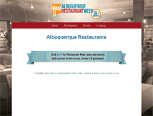 Tablet Screenshot of albuquerque.restaurantweeknm.com